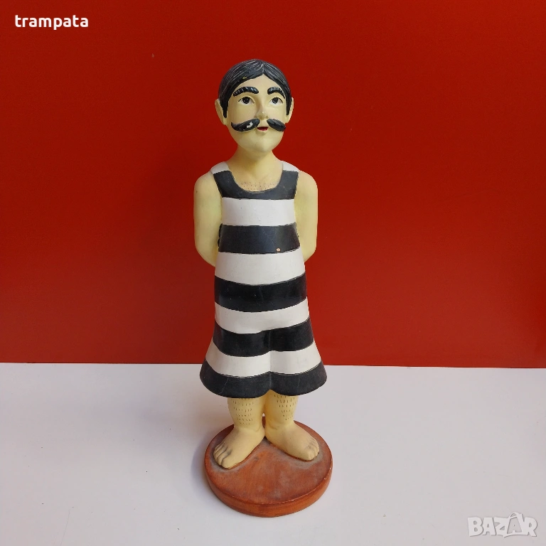 НАЙ ДОБРАТА ОФЕРТА Винтидж фигура спасител 50те около 35см., снимка 1