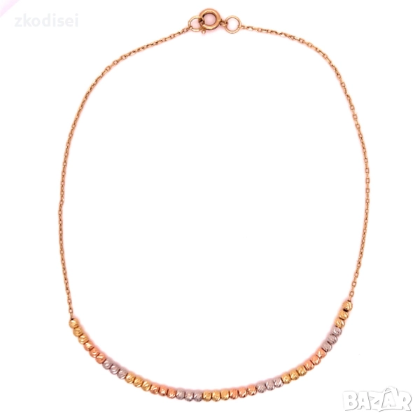 Златна дамска гривна 2,60гр. 27,0см. 14кр. проба:585 модел:34639-5, снимка 1