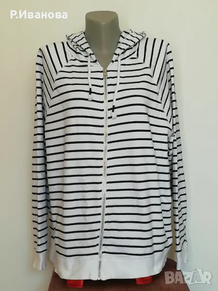 Отличен суичър с качулка H&M, размер XL, 100% памук, снимка 1