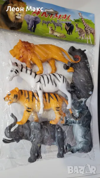 Фигурки африкански диви животни 6 в комплект, снимка 1