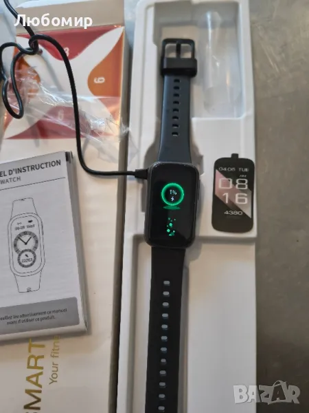 IMFRCHCS Смарт часовник 1,47" цял екран IP68 водоустойчив за Android iOS, снимка 1