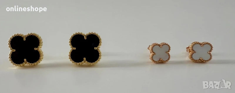 Van Cleef & Arpels Обеци с 18к златно покритие - ПЕЧАТ, снимка 1