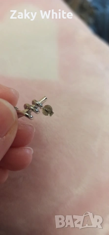 Сребърни обеци в кутийка , снимка 5 - Обеци - 53781548