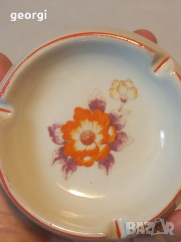 Български порцеланов пепелник    16/3, снимка 3 - Други ценни предмети - 39823363