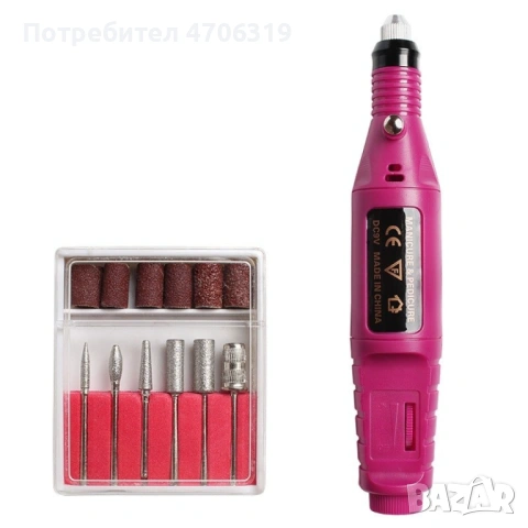 Многофункционална електрическа пила за маникюр и педикюр с 6 приставки, снимка 2 - Други - 53086810