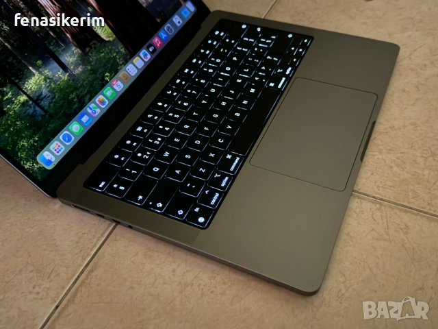 14' Apple MacBook Pro 2021 M1 Pro Space Grey 32GB RAM/512GB SSD/Бат 72 цик., снимка 5 - Лаптопи за работа - 52885408