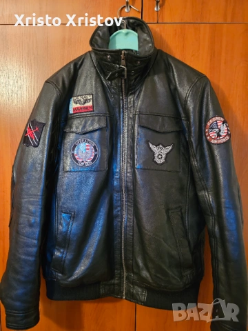 Мъжко кожено яке TOP GUN