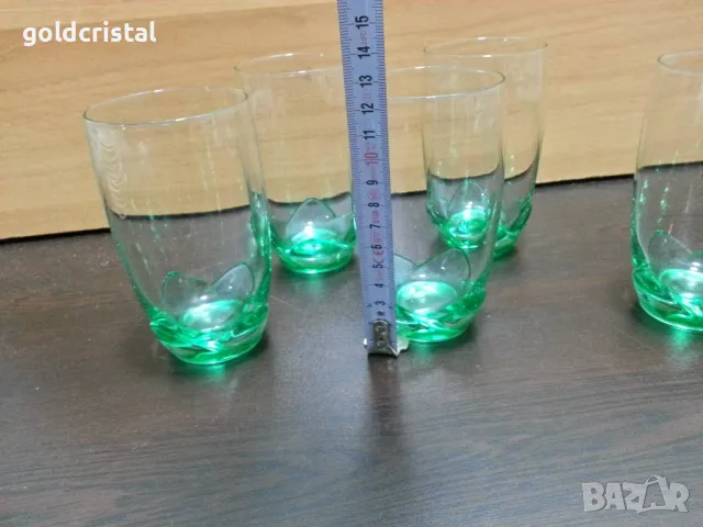 стъклени водни чаши , снимка 2 - Антикварни и старинни предмети - 49029119