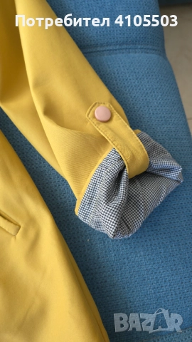 Палто цвят горчица, снимка 4 - Палта, манта - 52007951