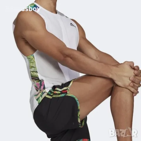 adidas Own The Run Floral - страхотен мъжки потник ХЛ