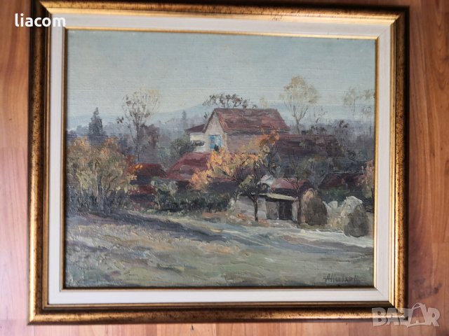 АНГЕЛ НИНОВ (1927-2017) картина масло/платно