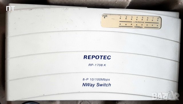 Суич REPOTEC RP-1708K 8P 10/100 Switch