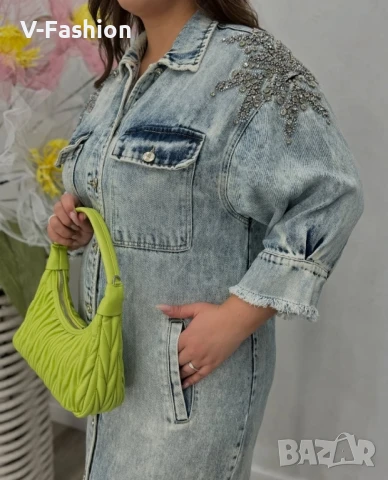 Дънкова рокля Dishe, снимка 2 - Рокли - 50768019