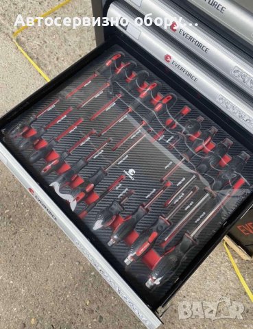 Нов Професионален Шкаф с инструменти EVERFORCE със 7 чекмеджета и отделение за закачане на инструмен, снимка 5 - Други инструменти - 39224587