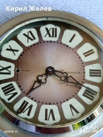 Стар джобен часовник МЪЛНИЯ СССР много красив рядък модел 48645, снимка 4 - Антикварни и старинни предмети - 51094245