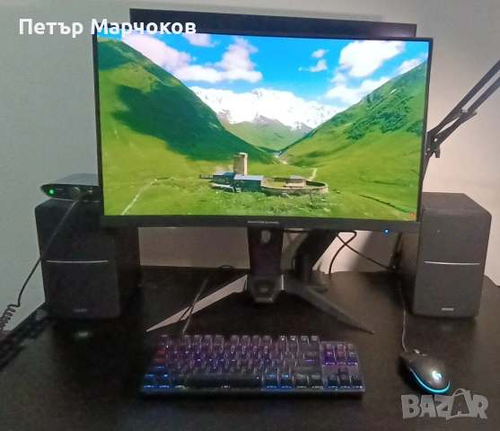 27" QHD 165Hz геймърски монитор – без мъртви пиксели, пълен комплект
