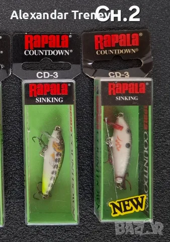 Воблери Rapala Countdown, снимка 2 - Такъми - 55824881