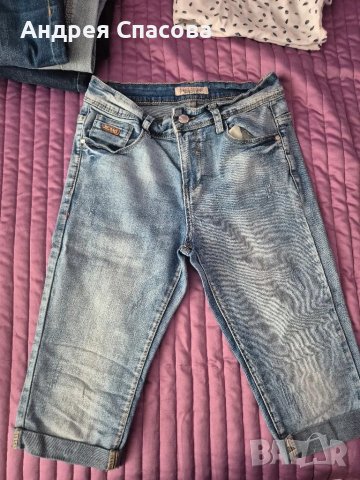 дънкови къси панталонки, снимка 6 - Къси панталони и бермуди - 50215320