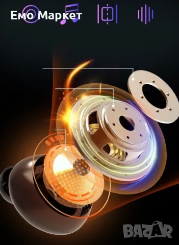 Безжични bluetooth слушалки с LED цифров дисплей , снимка 3 - Bluetooth слушалки - 49152349