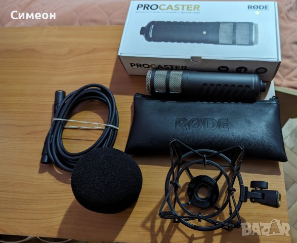 Микрофон Rode Procaster + shock mount + XLR кабел, снимка 6 - Микрофони - 44199802