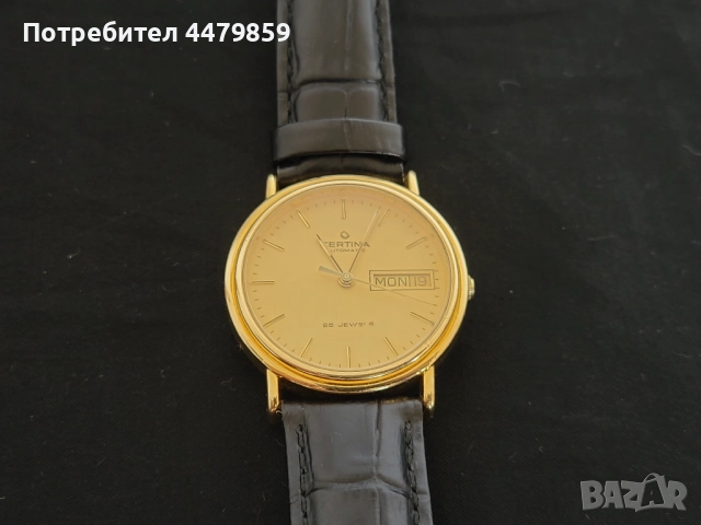 Позлатен часовник Certina Automatic 25 jewels , снимка 8 - Мъжки - 52104805
