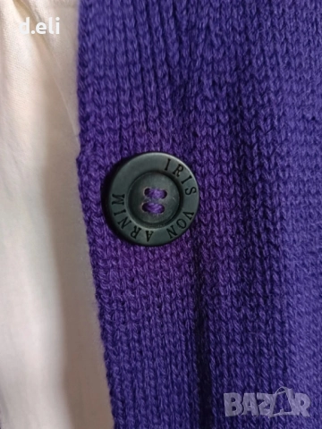 IRIS VON ARNIM Original Size L 100% Кашмир Дълга жилетка, снимка 9 - Жилетки - 51716702