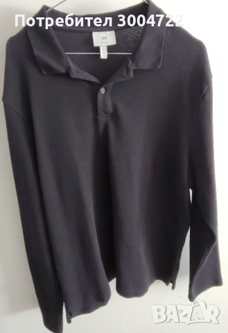 Поло риза с вафлена плетка, снимка 2 - Блузи - 53643893