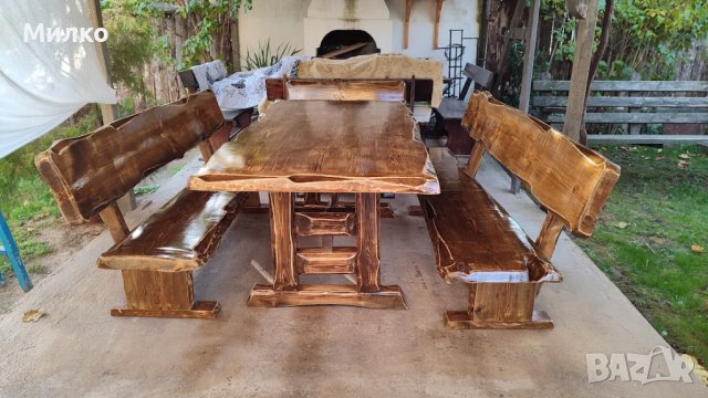 Масивна дървена маса, снимка 11 - Градински мебели, декорация  - 40849162