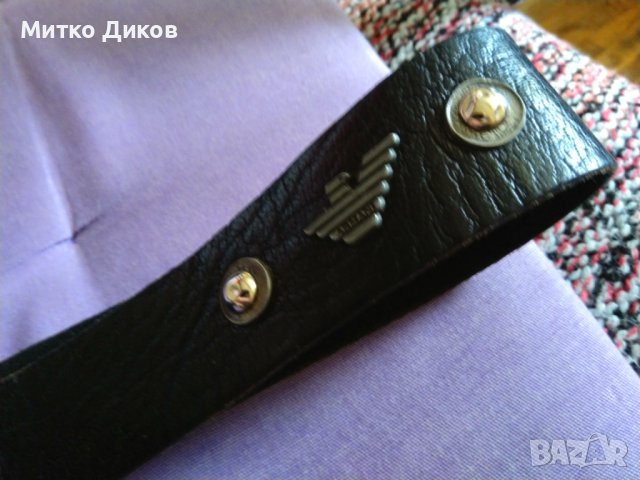 Колан марков на Армани 113см на 42мм естествена кожа, снимка 6 - Колани - 42703341