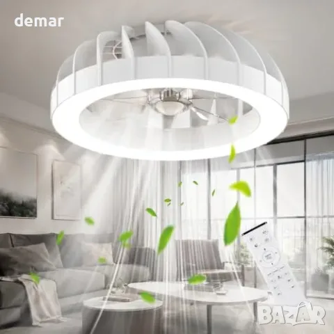 Таванен вентилатор Ateroll 46 cm с RGB LED осветление и дистанционно