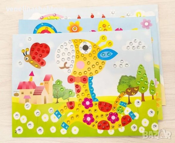 Детски комплект за рисуване с диаманти, снимка 2 - Рисуване и оцветяване - 41240685