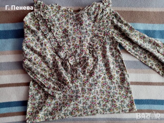 Намалена!Блуза Zara за момиче, снимка 1 - Детски Блузи и туники - 38677481