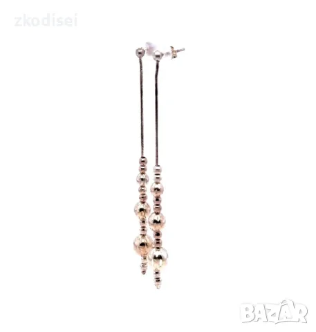 Сребърни обеци 8.57гр. проба:925 модел:41673-6, снимка 3 - Обеци - 56360122