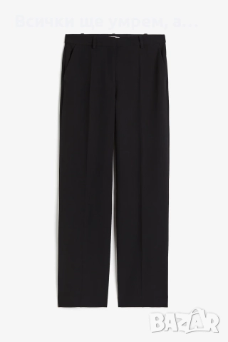 Нов черен прав панталон h&m