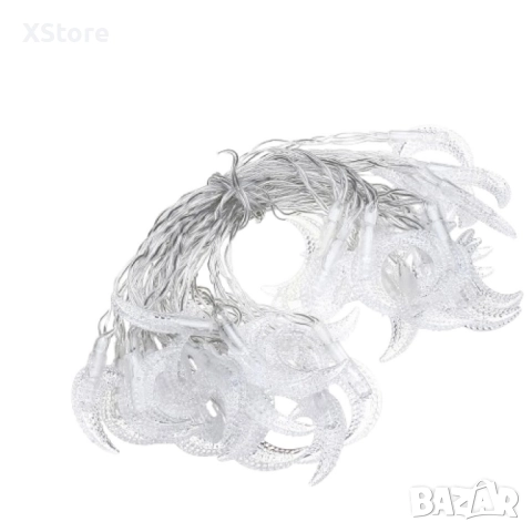 Празнични Коледни лампички с форма на лунички, снимка 3 - Декорация за дома - 52441582