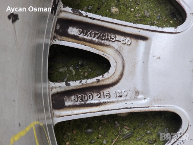 Оригинални джанти Renault Silverstone 17" с летни гуми GENERAL ALTIMAX SPORT 225/45 R17, снимка 14 - Гуми и джанти - 52893331