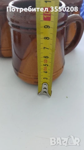 Чаши керамика, 3 броя, снимка 9 - Чаши - 51148978