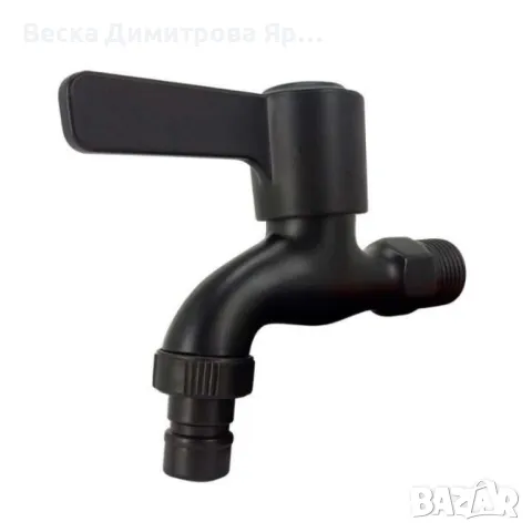 Неръждаем стенен кран за баня с черно матово покритие, снимка 3 - Други стоки за дома - 47327587