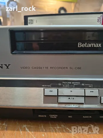 Видео рекордер Sony SL-C6E betamax, снимка 4 - Плейъри, домашно кино, прожектори - 56222994