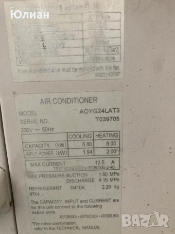 Мулти сплит инверторен  климатик Fujitsu, снимка 2 - Климатици - 50846488