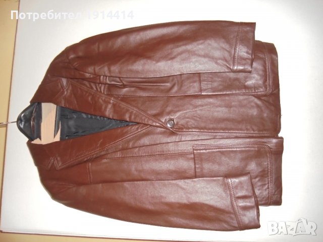 Елегантно кожено мъжко сако естествена кожа, ново, модерен цвят,