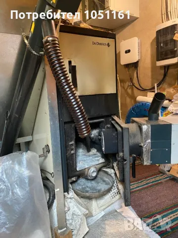 Чугунен котел на ДеДитрих с пелетна горелка Бисолид, снимка 5 - Отоплителни печки - 50419862