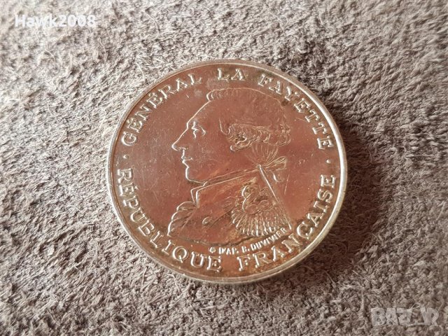 100 франка 1987 Франция СРЕБРО сребърна монета в качество 