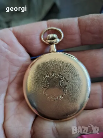 златен швейцарски джобен часовник Longines , снимка 2 - Джобни - 47892977