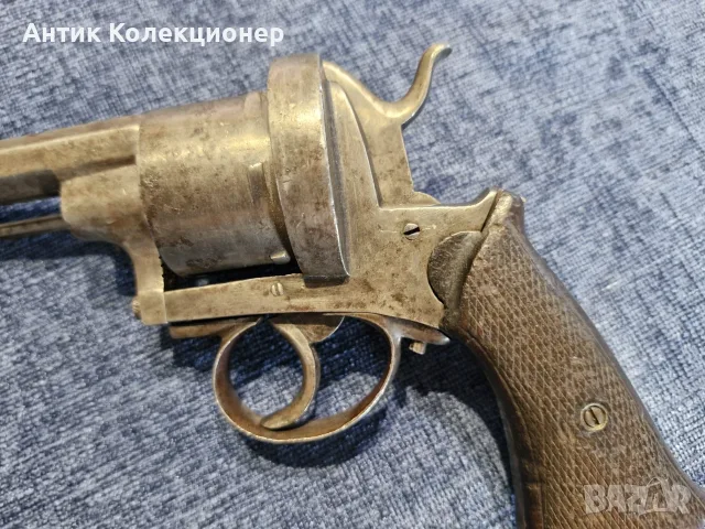 Белгийски шифтов револвер Lefaucheux, XIX век, снимка 7 - Антикварни и старинни предмети - 55771555