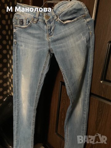 Дамски дънки на Филип Плейн/Philipp Plein, размер XS, снимка 2 - Дънки - 41288118