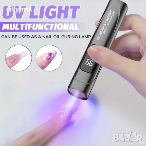 Ултравиолетов фенер, UV 395nm, цифров дисплей, авт. изключване, TYPE C зареждане, снимка 4 - Къмпинг осветление - 53205692