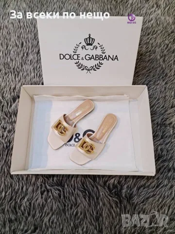 Dolce&Gabbana Дамски Ниски Чехли Долче И Габана - Различни Цветове Код SEM-586, снимка 4 - Чехли - 55876529