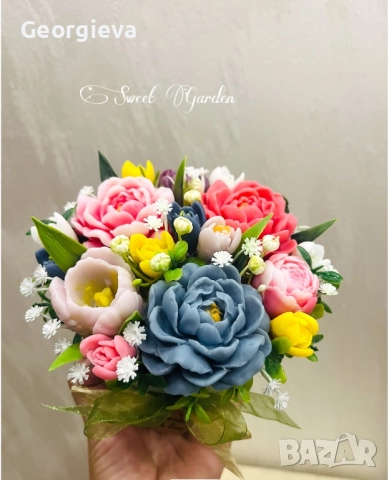 Ароматни сапунени цветя, снимка 2 - Изкуствени цветя - 52385567