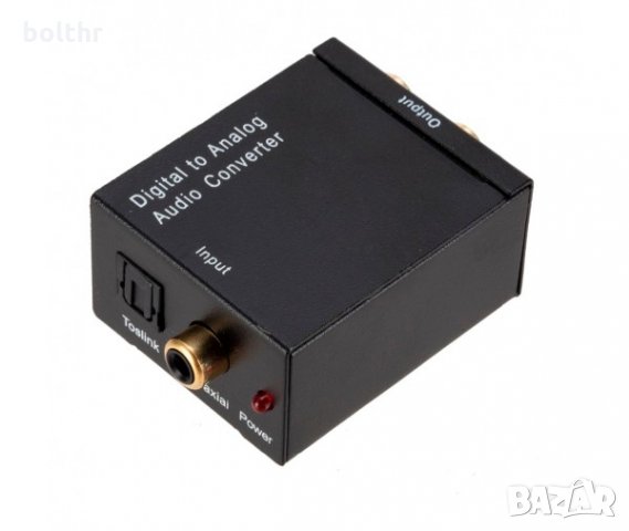 Digital Analog AUDIO конвертор TOSLINK - от оптичен аудио кабел към стандартен чинч L/R, снимка 2 - Стойки, 3D очила, аксесоари - 35715239